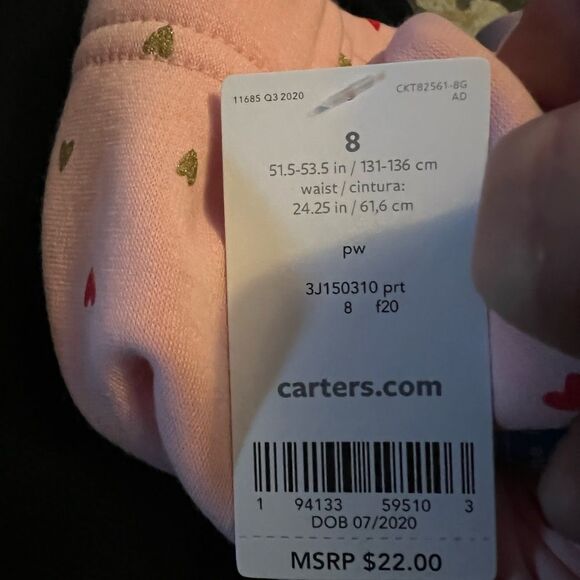 Carter Girls Pink Leggings - Picture 10 of 12